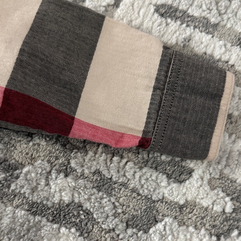Burberry Kids Plaid Button-Down Shirt - Beige, Black, Red - Picture 4 of 11